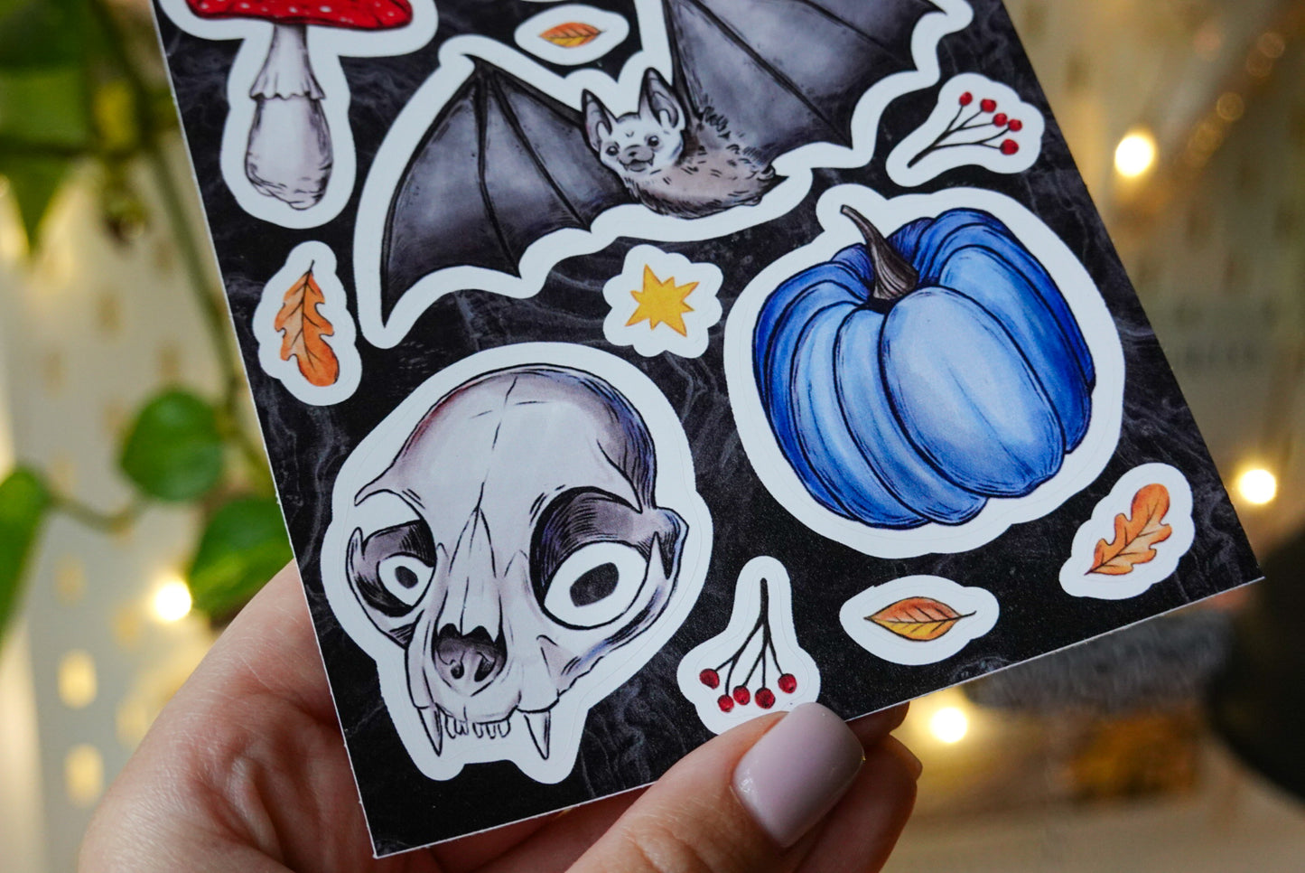 Vinyl stickers pack "Halloween Sticker Set" - Skull sticker pack - iPad stickers - Waterproof stickers