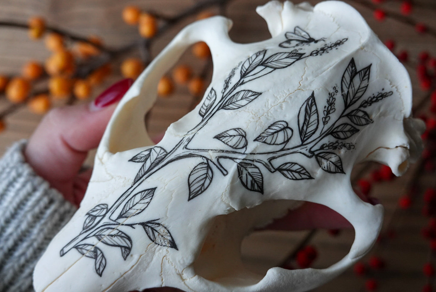 Hand painted beaver