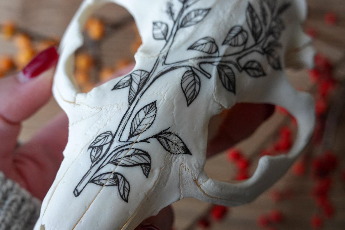 Hand painted beaver